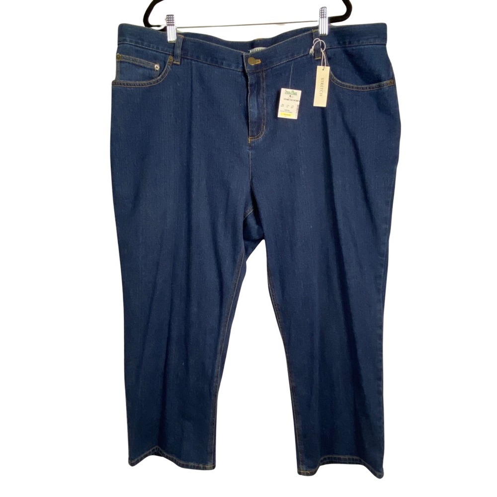 Jones New York NWT Stretch Denim Blue Jeans Straight Leg 24WP